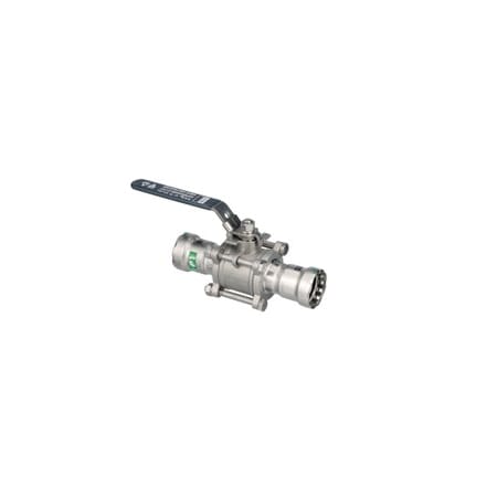 Manual 2-Way Ball Valve, Press, 316 SS MPN:86545