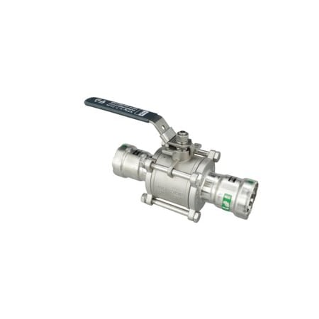 Manual 2-Way Ball Valve, Press, 316 SS MPN:86550