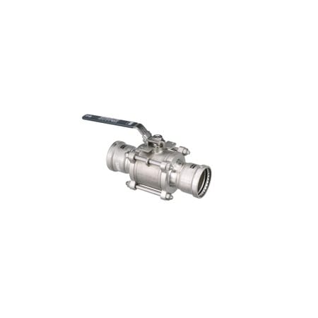 Manual 2-Way Ball Valve, Press, 316 SS MPN:86655