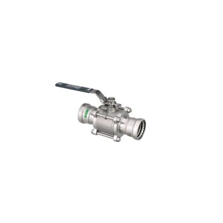 Manual 2-Way Ball Valve, Press, 316 SS MPN:86665