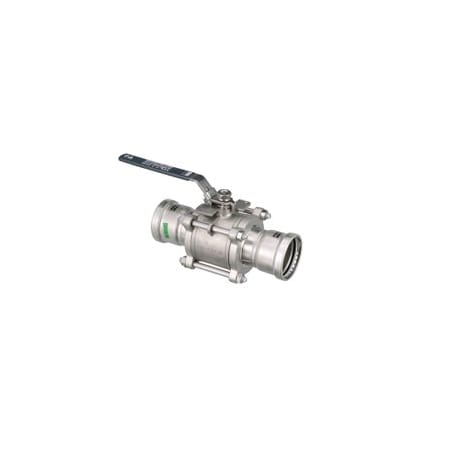 Manual 2-Way Ball Valve, Press, 316 SS MPN:86670