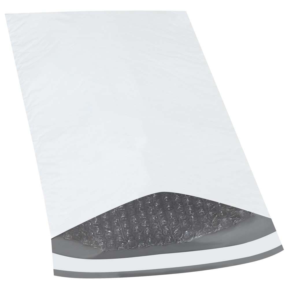 Partners Brand eCom Bubble-Lined Poly Mailers, 8 1/2in x 14 1/2in, White, Case Of 100 MPN:B838
