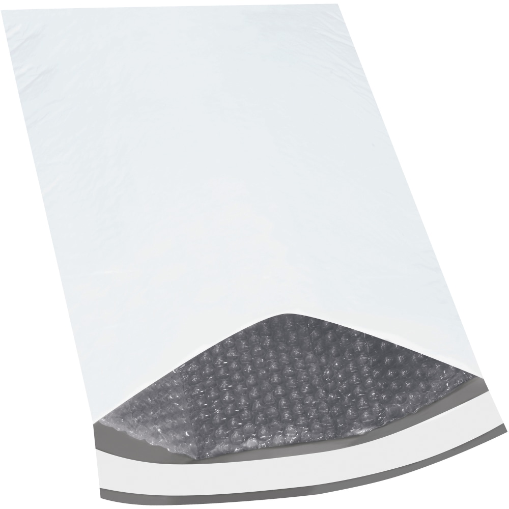 Partners Brand eCom Bubble-Lined Poly Mailers, 12 1/2in x 19in, White, Case Of 50 MPN:B839
