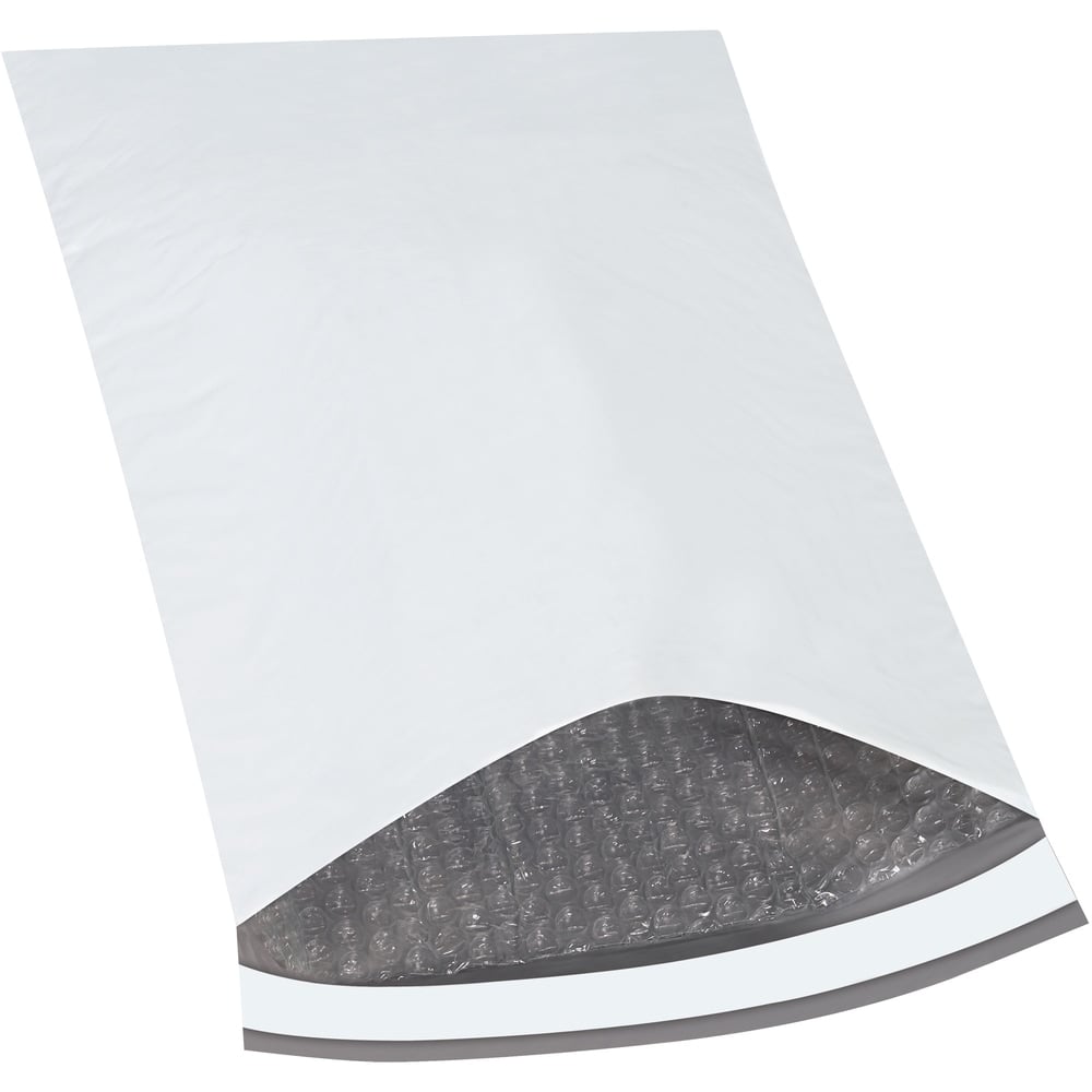 Partners Brand Bubble-Lined Poly Mailers, 10 1/2in x 16in, White, Box Of 100 MPN:XPAK5