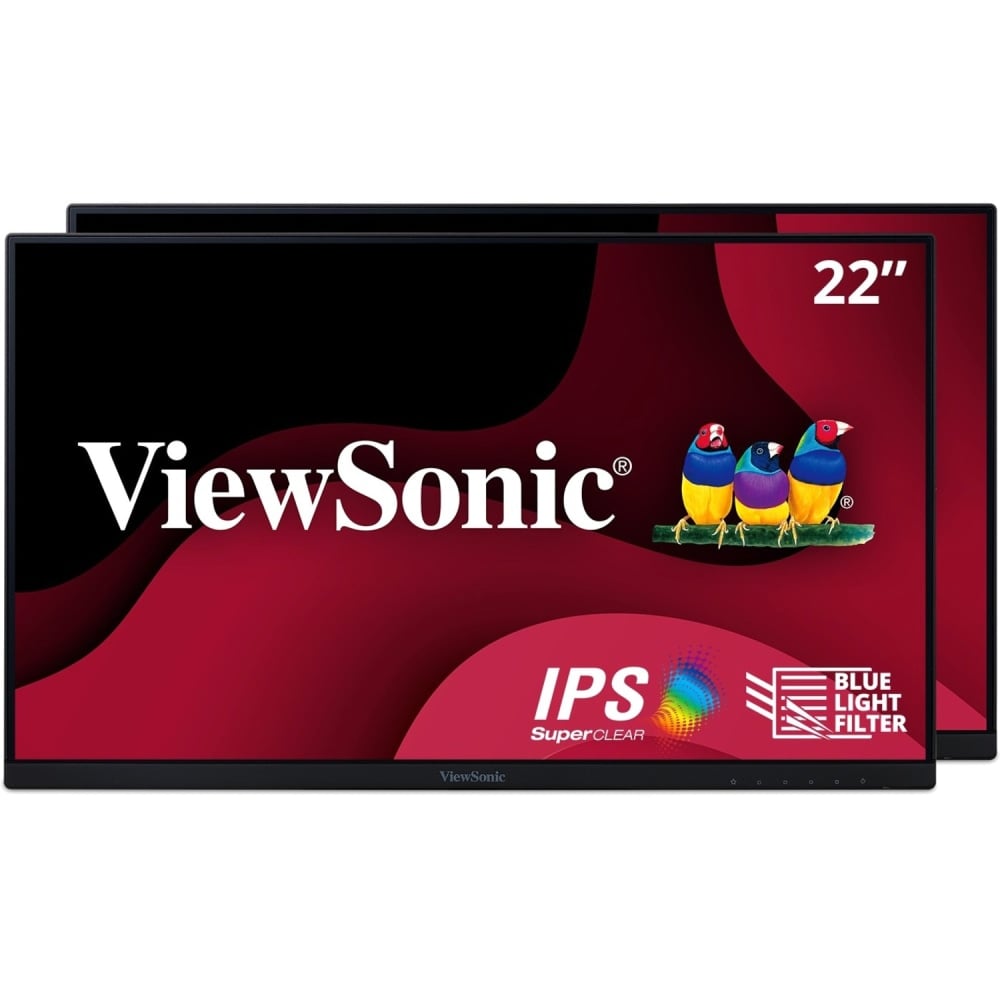 ViewSonic VA2256 22in Head-Only Monitors, FreeSync, Pack Of 2 Monitors MPN:VA2256-MHD_H2