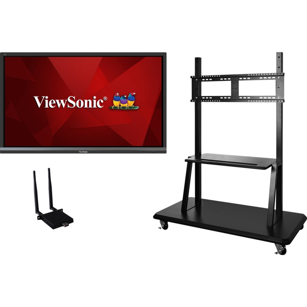 Viewsonic IFP6550-E2 - 65in ViewBoard 4K Ultra HD Interactive Flat Panel Bundle - 65in LCD - ARM Cortex A53 1.20 GHz - 2 GB - Infrared MPN:IFP6550-E2