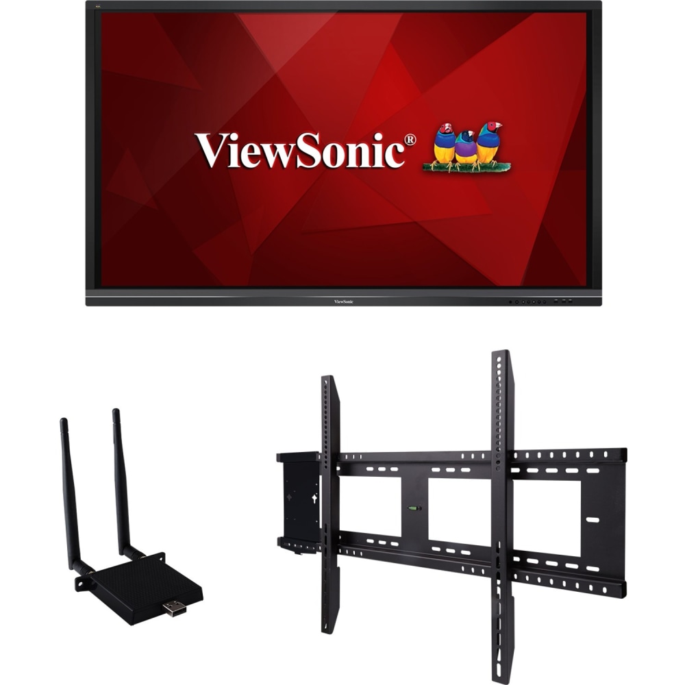 Viewsonic IFP7550-E1 - 75in ViewBoard 4K Ultra HD Interactive Flat Panel Bundle - 75in LCD - ARM Cortex A53 1.20 GHz - 2 GB - Infrared MPN:IFP7550-E1
