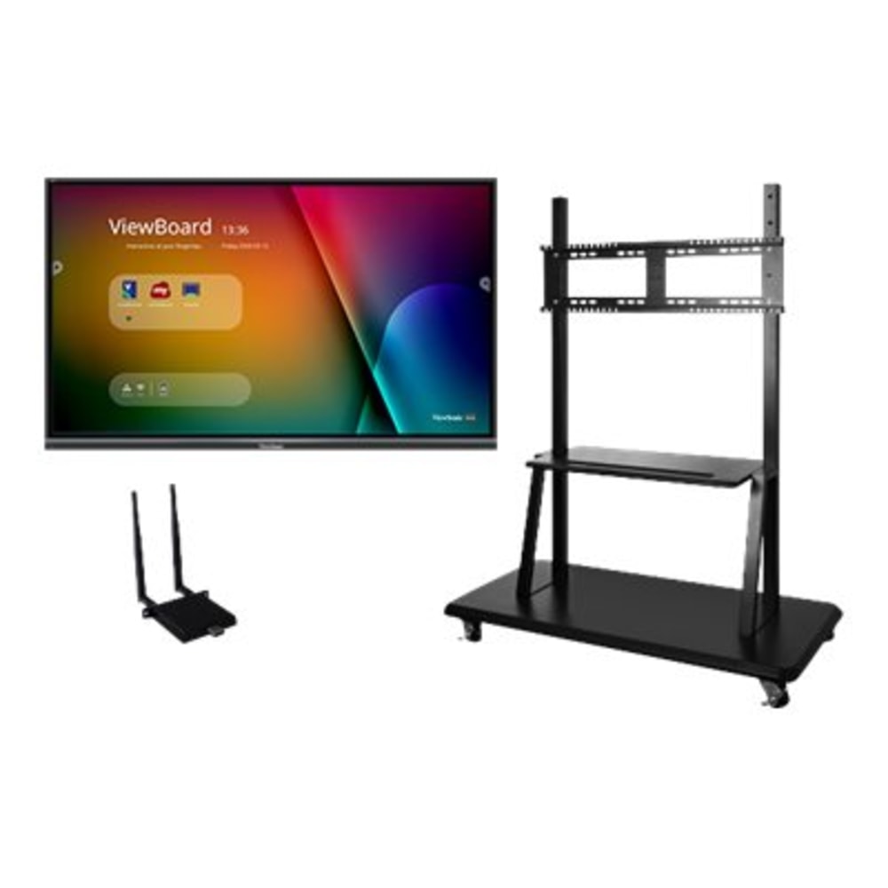 Viewsonic IFP7550-E2 - 75in ViewBoard 4K Ultra HD Interactive Flat Panel Bundle - 75in LCD - ARM Cortex A53 1.20 GHz - 2 GB - Infrared MPN:IFP7550-E2