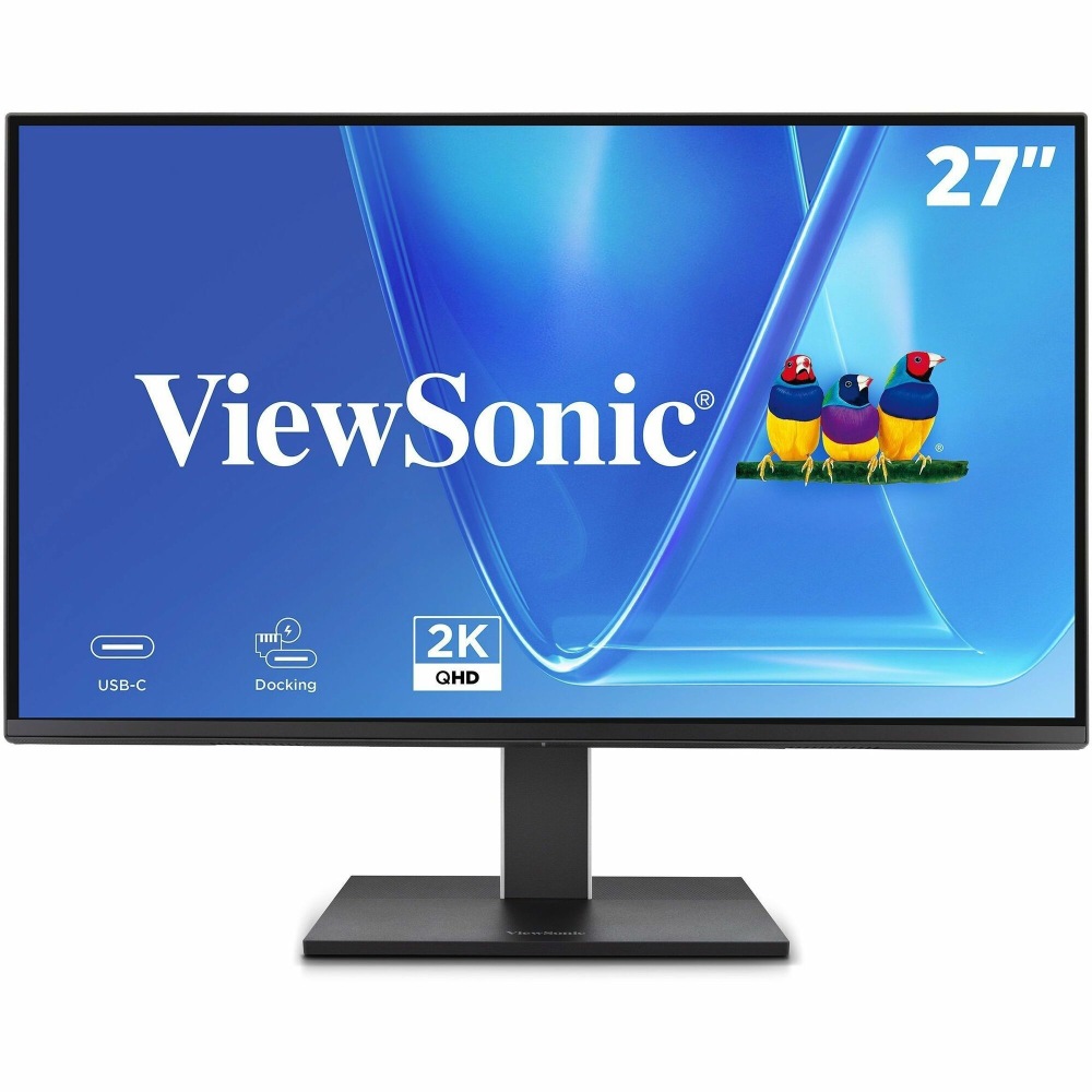 ViewSonic VG2758-2K 27 Inch 1440p IPS Docking Monitor with Advanced Ergonomics, 100W USB C, 5-port USB Hub, HDMI, DisplayPort, and Daisy Chain MPN:VG2758-2K