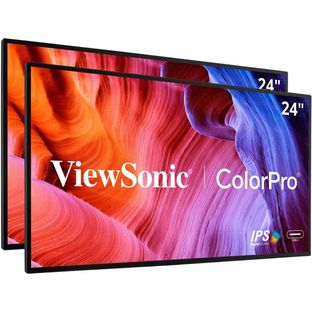 24in ColorPro 1080p Dual Pack Head-Only IPS Docking Monitors with 65W USB-C and Daisy Chain, VP2468AH2 MPN:VP2468A_H2