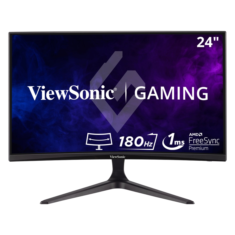 ViewSonic VX2418C 24in 1080p 1ms 180Hz Curved Gaming Monitor, FreeSync Premium MPN:VX2418C