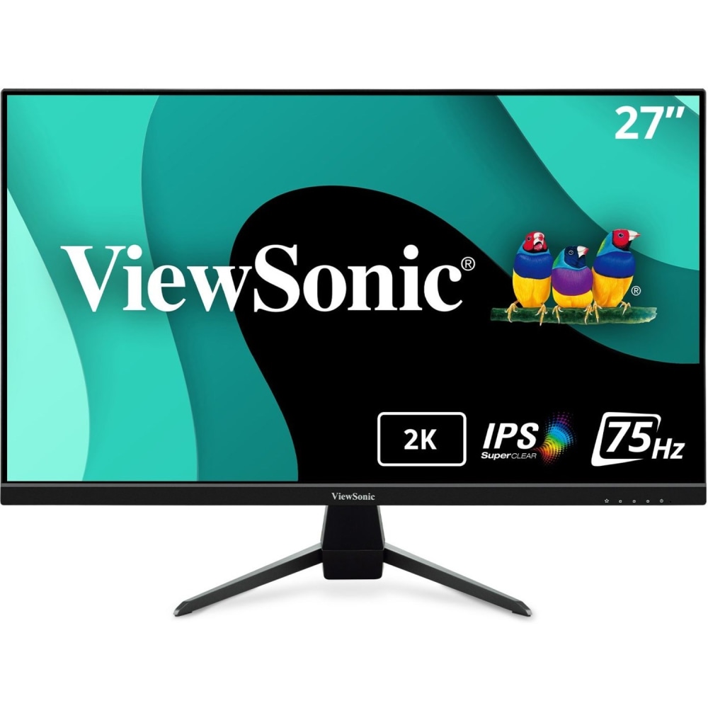 ViewSonic VX2767U-2K 27 Inch 1440p IPS Monitor with 65W USB C, HDR10 Content Support, Ultra-Thin Bezels, Eye Care, HDMI, and DP input, VX2767U2K MPN:VX2767U-2K