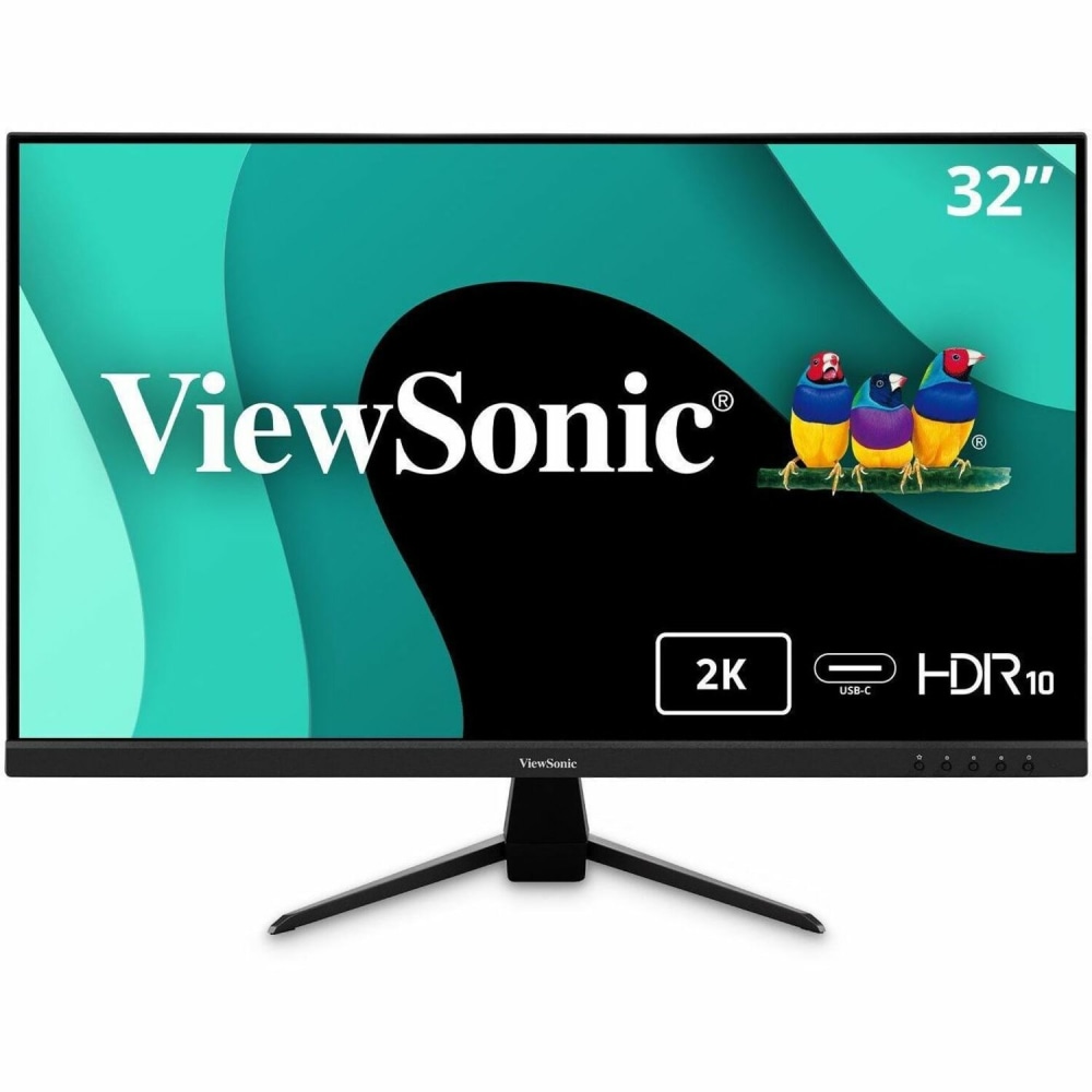 ViewSonic VX3267U-2K 32 Inch 1440p IPS Monitor with 65W USB C, HDR10 Content Support, Ultra-Thin Bezels, Eye Care, HDMI, and DP Input, VX3267U2K MPN:VX3267U-2K