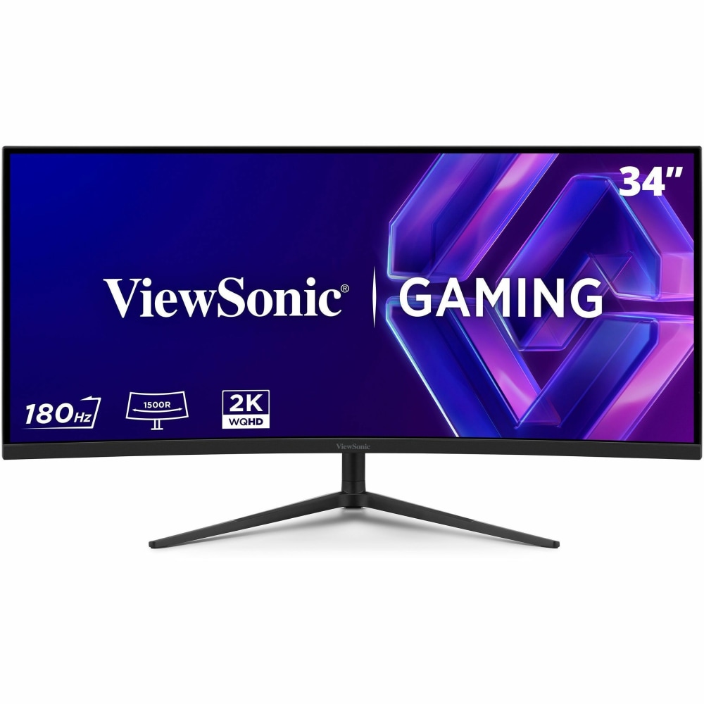 ViewSonic VX3418C-2K 34in UltraWide QHD 1440p Curved Gaming Monitor with 180Hz MPN:VX3418C-2K