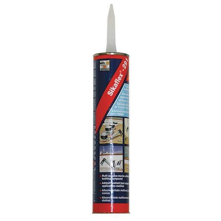 Sealant, 10.1 oz, Cartridge, Whites, Hybrid Base, Sikaflex-291 MPN:12-265