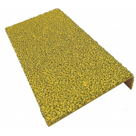 Anti-Slip Stair Nosing Steel Yellow, 17 45/64 in W x 7/64 in Thick MPN:02-405
