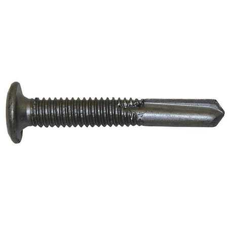 Self-Drilling Screw, #12 x 1-1/2 in, Galvanized Steel Wafer Head Phillips Drive MPN:12-215
