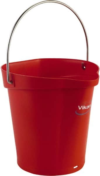 1-1/2 Gal, Polypropylene Round Red Single Pail with Pour Spout MPN:56884