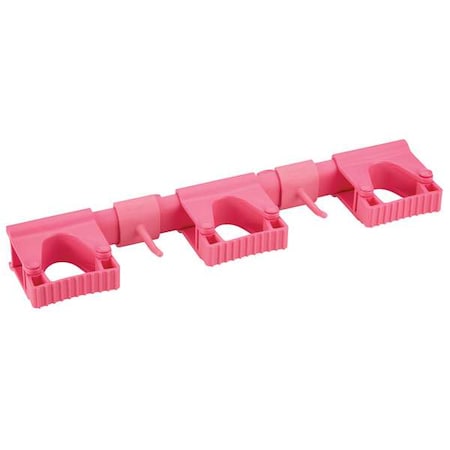 Tool Wall Bracket, 16 1/2 in L, Pink MPN:10111