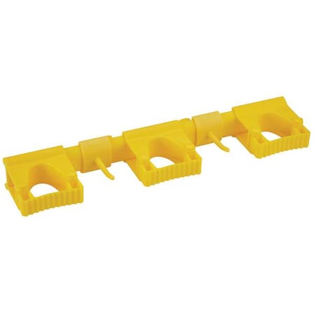 Tool Wall Bracket, 16 1/2 in L, Yellow MPN:10116