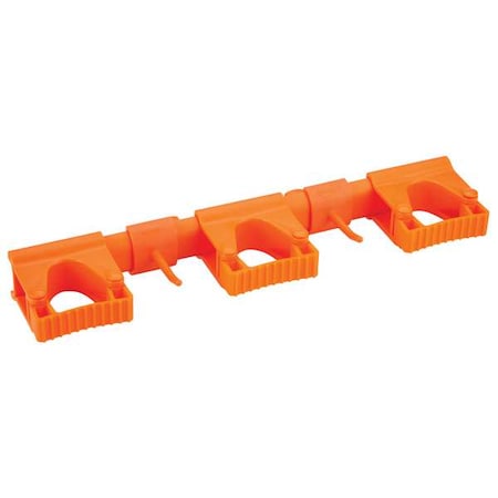 Tool Wall Bracket, 16 1/2 in L, Orange MPN:10117