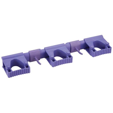 Tool Wall Bracket, 16 1/2 in L, Purple MPN:10118