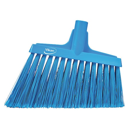 9 in Sweep Face Angle Broom, Soft, Synthetic, Blue MPN:29163