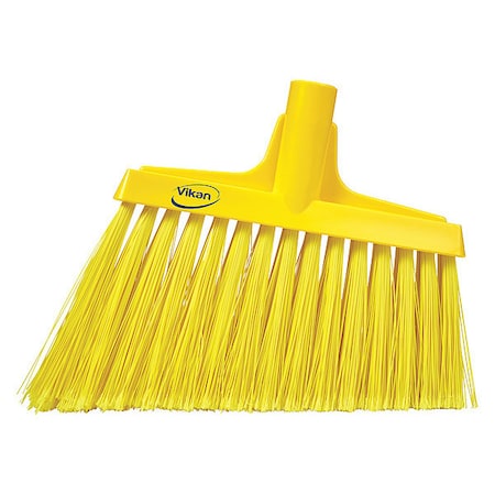 9 in Sweep Face Angle Broom, Soft, Synthetic, Yellow MPN:29166