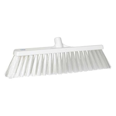 2 1/2 x 19 in Sweep Face Broom Head, Stiff, Synthetic, White MPN:29205