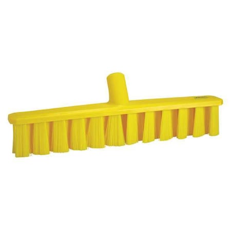 15 1/4 in Sweep Face Broom Head, Medium, Synthetic, Yellow MPN:31736