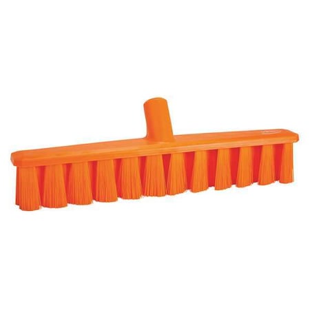 15 1/4 in Sweep Face Broom Head, Medium, Synthetic, Orange MPN:31737