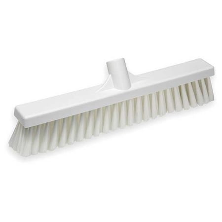 16 in Sweep Face Broom Head, Medium, Synthetic, White MPN:31795