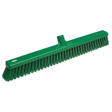24 in Sweep Face Broom Head, Soft, Synthetic, Green MPN:31992