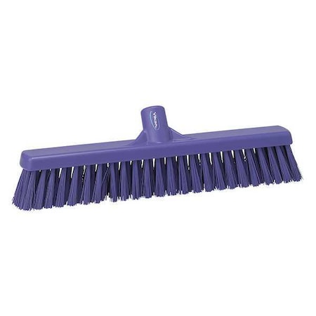 24 in Sweep Face Broom Head, Soft, Synthetic, Purple MPN:31998