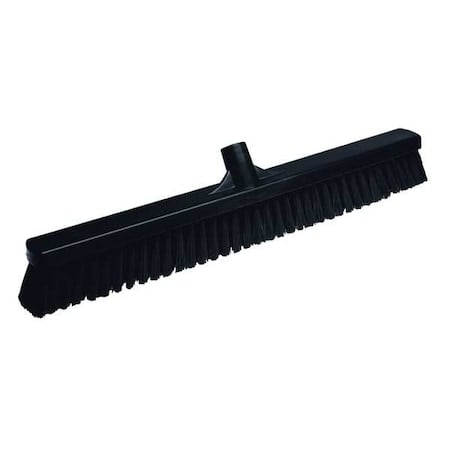 24 in Sweep Face Broom Head, Soft, Synthetic, Black MPN:31999