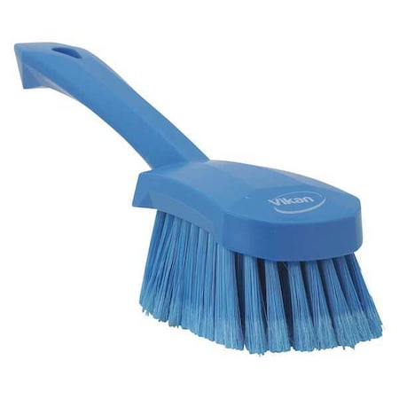 3 in W Scrub Brush, Soft, 5 57/64 in L Handle, 4 1/2 in L Brush, Blue, Plastic, 10 in L Overall MPN:41943