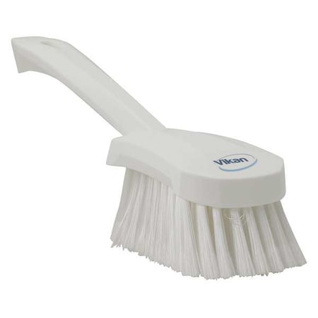 3 in W Scrub Brush, Soft, 5 57/64 in L Handle, 4 1/2 in L Brush, White, Plastic, 10 in L Overall MPN:41945
