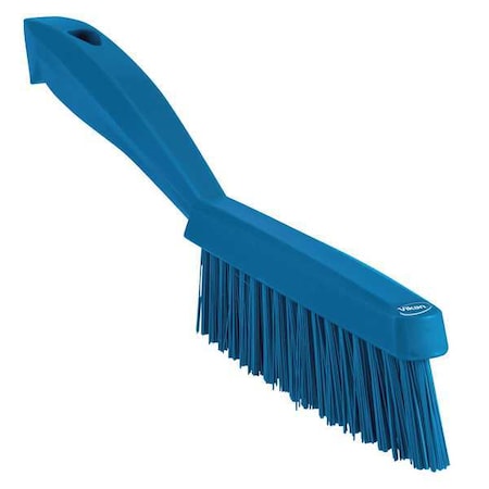 13/16 in W Scrub Brush, Stiff, 11 51/64 in L Handle, 5 51/64 in L Brush, Blue, Plastic MPN:41953