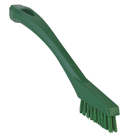 1/2 in W Detail Brush, Stiff, 5 1/2 in L Handle, 2 in L Brush, Green, Plastic, 8 in L Overall MPN:44012