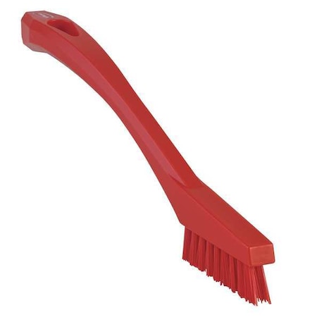 1/2 in W Detail Brush, Stiff, 5 1/2 in L Handle, 2 in L Brush, Red, Plastic, 8 in L Overall MPN:44014
