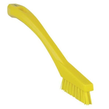 1/2 in W Detail Brush, Stiff, 5 1/2 in L Handle, 2 in L Brush, Yellow, Plastic, 8 in L Overall MPN:44016