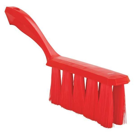 1 1/2 in W Bench Brush, Soft, 7 in L Handle, 6 1/2 in L Brush, Red, Plastic, 13 in L Overall MPN:45814