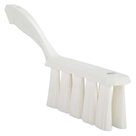 1 1/2 in W Bench Brush, Soft, 7 in L Handle, 6 1/2 in L Brush, White, Plastic, 13 in L Overall MPN:45815