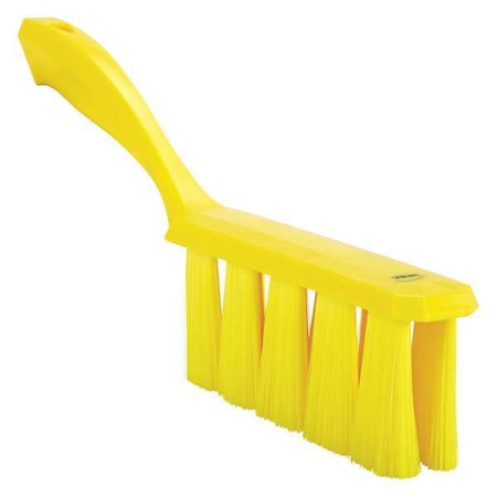 1 1/2 in W Bench Brush, Soft, 7 in L Handle, 6 1/2 in L Brush, Yellow, Plastic, 13 in L Overall MPN:45816