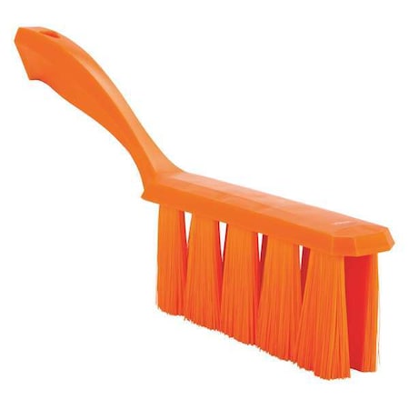 1 1/2 in W Bench Brush, Soft, 7 in L Handle, 6 1/2 in L Brush, Orange, Plastic, 13 in L Overall MPN:45817