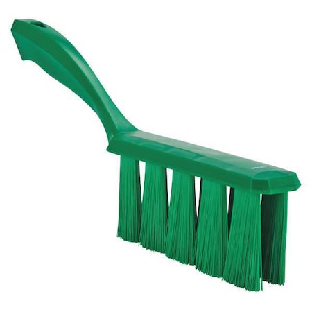 1 1/2 in W Bench Brush, Medium, 7 in L Handle, 6 1/2 in L Brush, Green, Plastic, 13 in L Overall MPN:45852