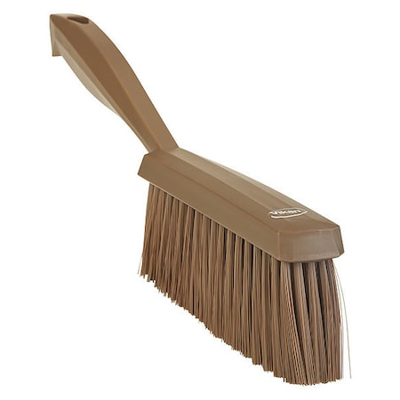 1 19/32 in W Bench Brush, Soft, 6 3/4 in L Handle, 7 in L Brush, Brown, Polypropylene MPN:458766