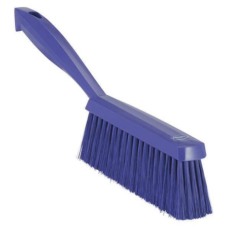 1 19/32 in W Bench Brush, Soft, 6 3/4 in L Handle, 7 in L Brush, Purple, Plastic, 13 in L Overall MPN:45878