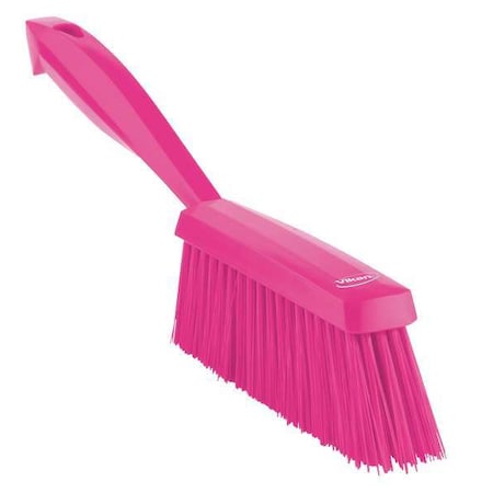 1 19/32 in W Bench Brush, Medium, 6 1/2 in L Handle, 6 1/2 in L Brush, Pink, Plastic MPN:45891