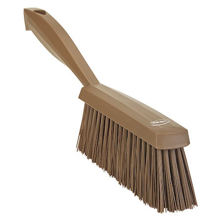 1 19/32 in W Bench Brush, Medium, 6 1/2 in L Handle, 6 1/2 in L Brush, Brown, Polypropylene MPN:458966